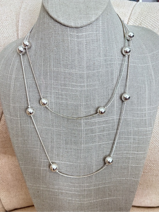 Jewelry - Beaded Double Cain Necklace
